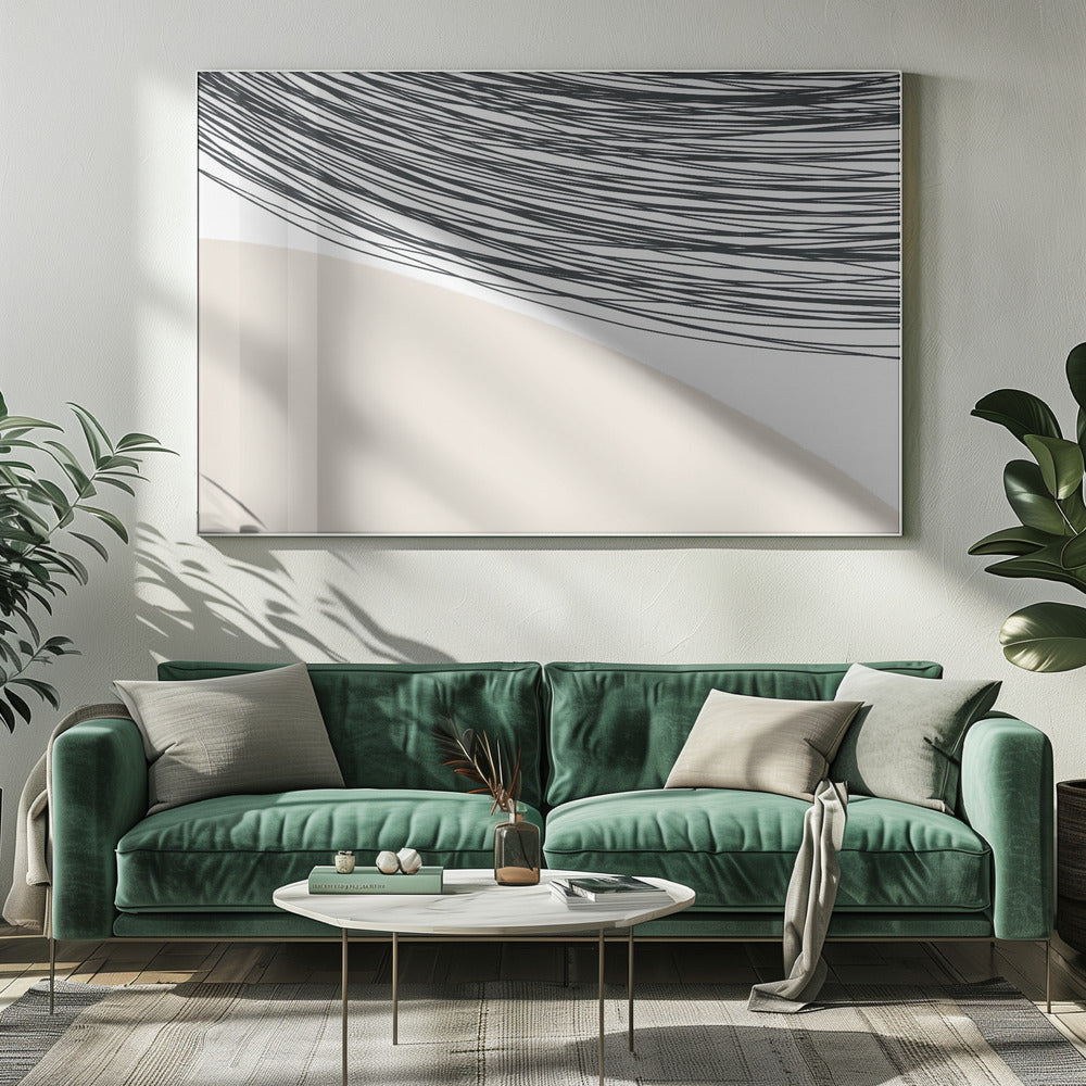 Curved Lines Harmony | Canvas