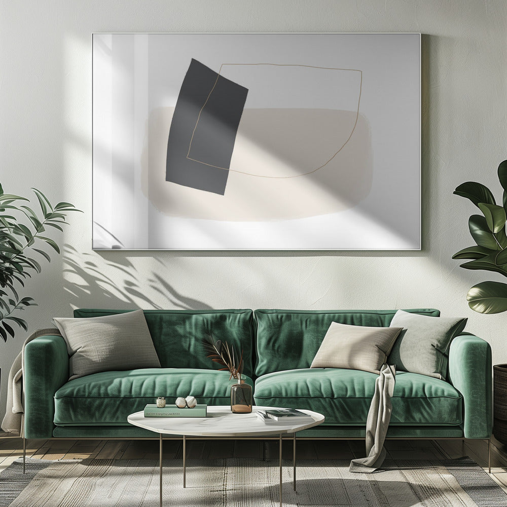 Geometric Shapes and Simple Lines in Neutral Tones | Canvas