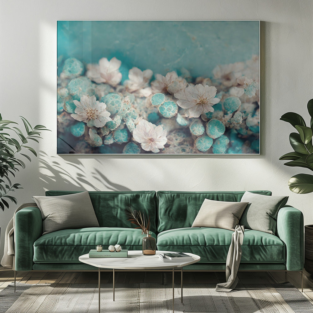 Aqua Blossom Dream | Canvas