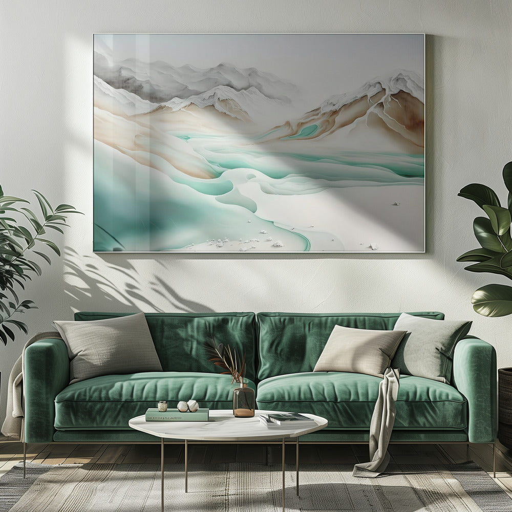 Tranquil Alpine Flow | Canvas