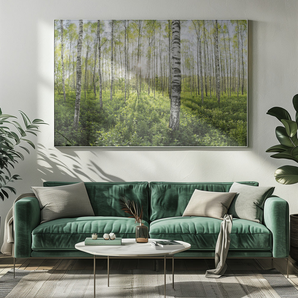 Spring in the Birch Forest | Canvas