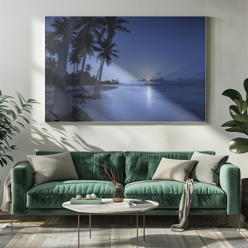 Tropical Moonrise | Canvas
