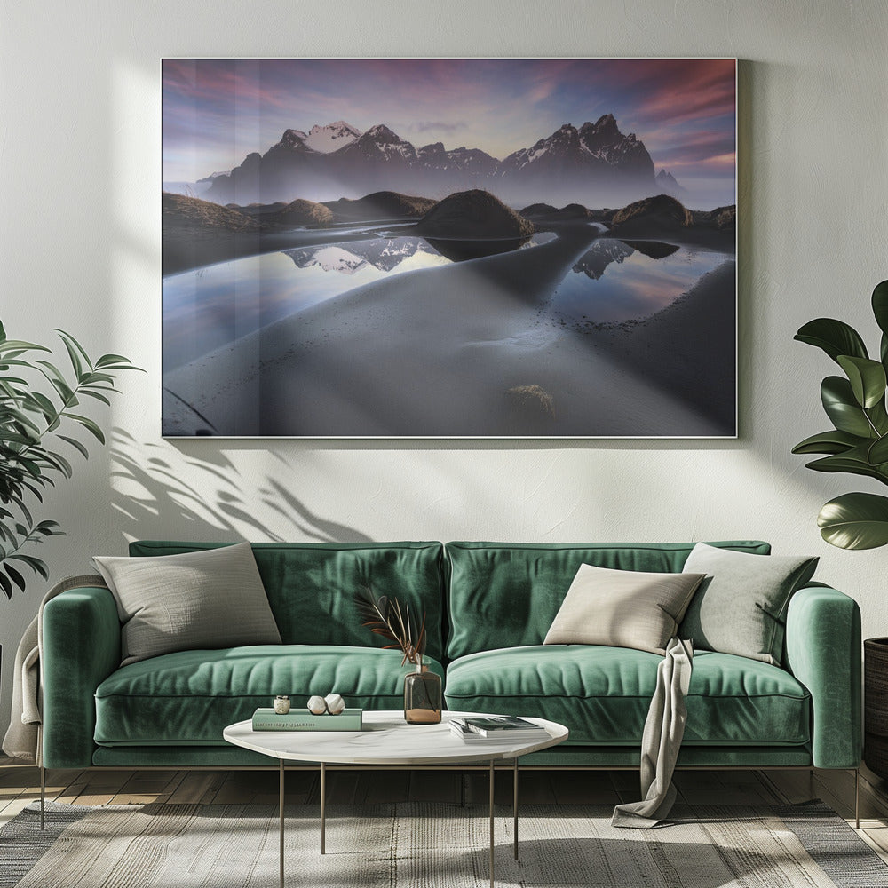 Glowing Vestrahorn | Canvas