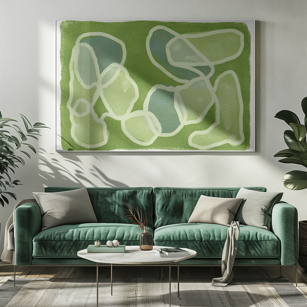 GREEN Circles | Canvas