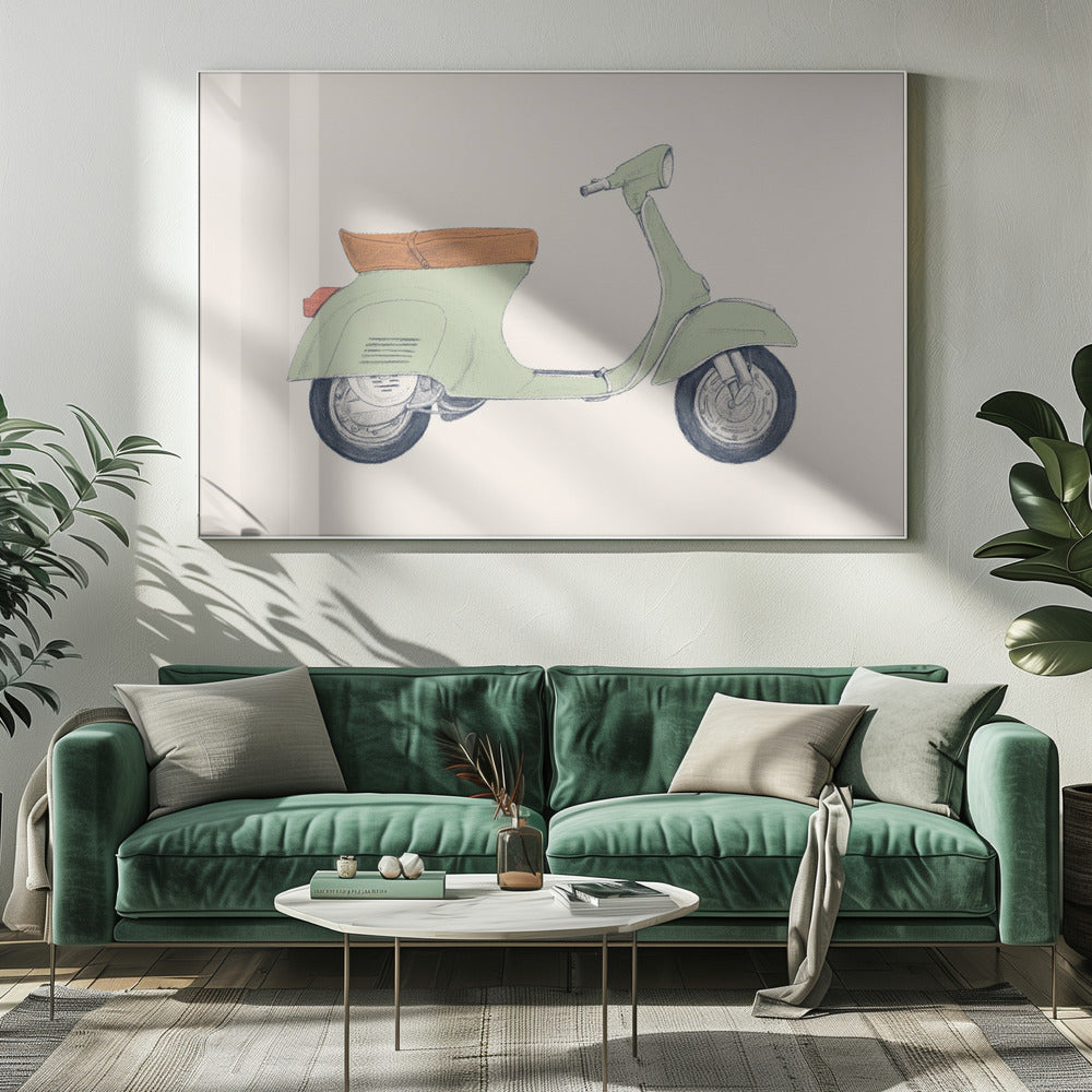 Vespa Print | Canvas