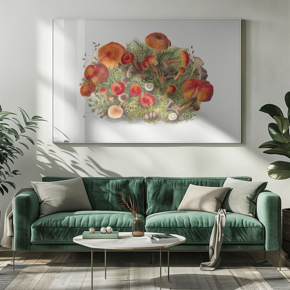 Study of Mushrooms (1880) Horizontal | Canvas