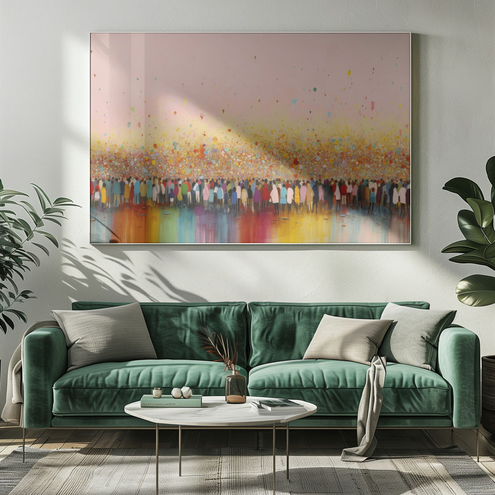 Vibrant Gathering | Canvas