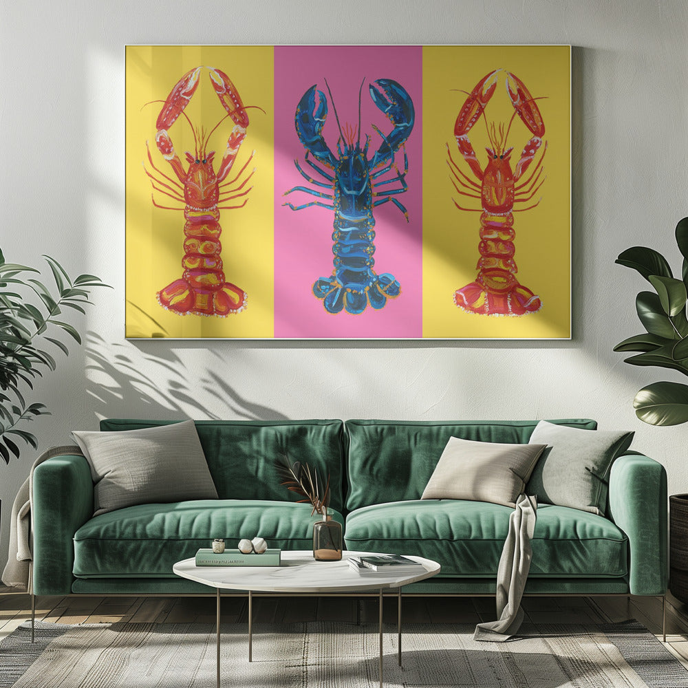 Lobster Langoustines Pop Art 2 | Canvas