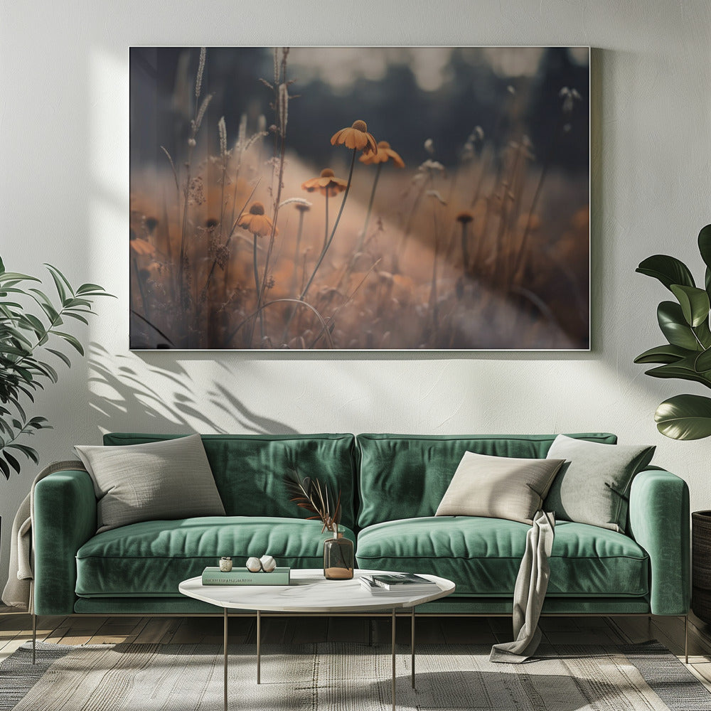 Golden Blossom Field | Canvas