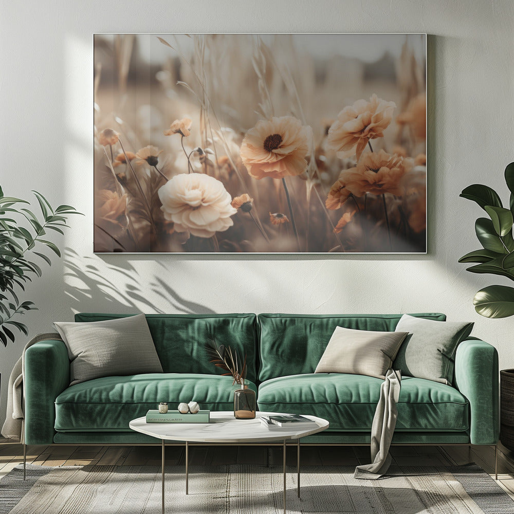 Sepia Blooms | Canvas