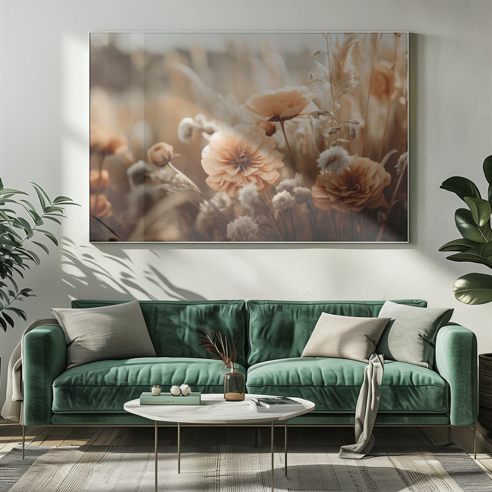 Golden Blossom Glow | Canvas