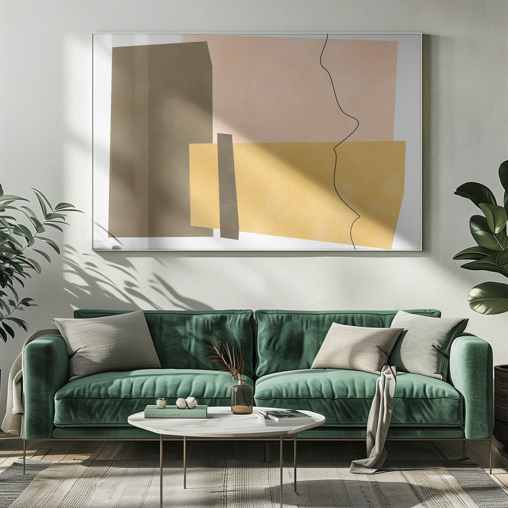 Geometric Shapes In Earthy Tones | Canvas