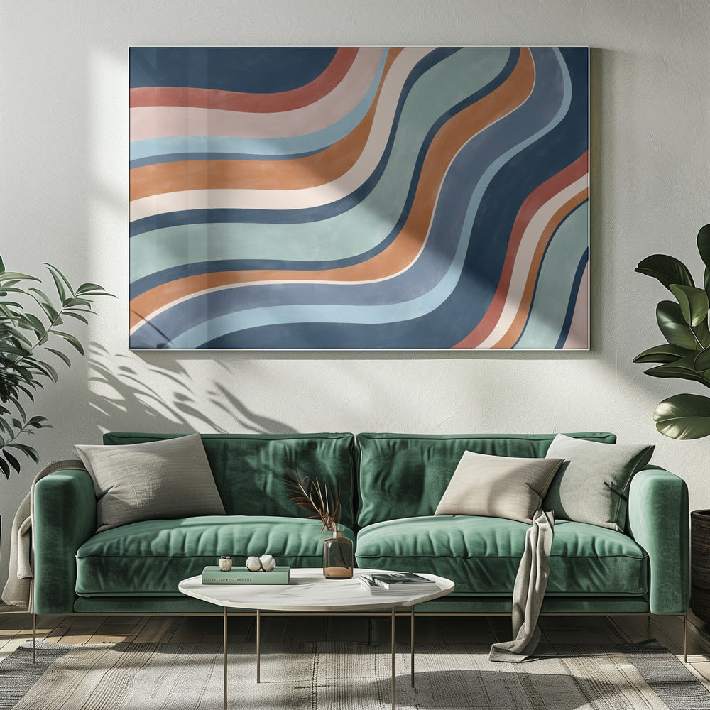 Multicolored Lines Creates A Dynamic | Canvas