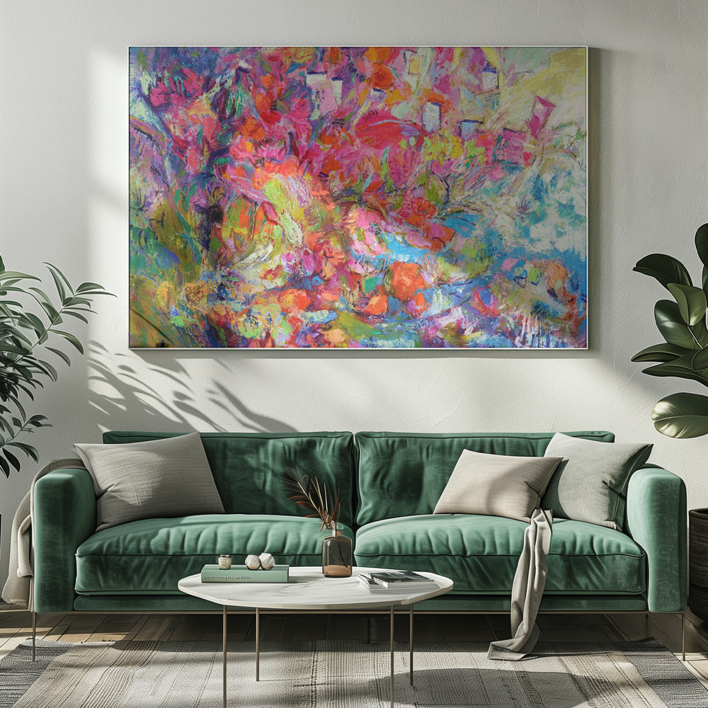 Luminous Petal Cascade | Canvas