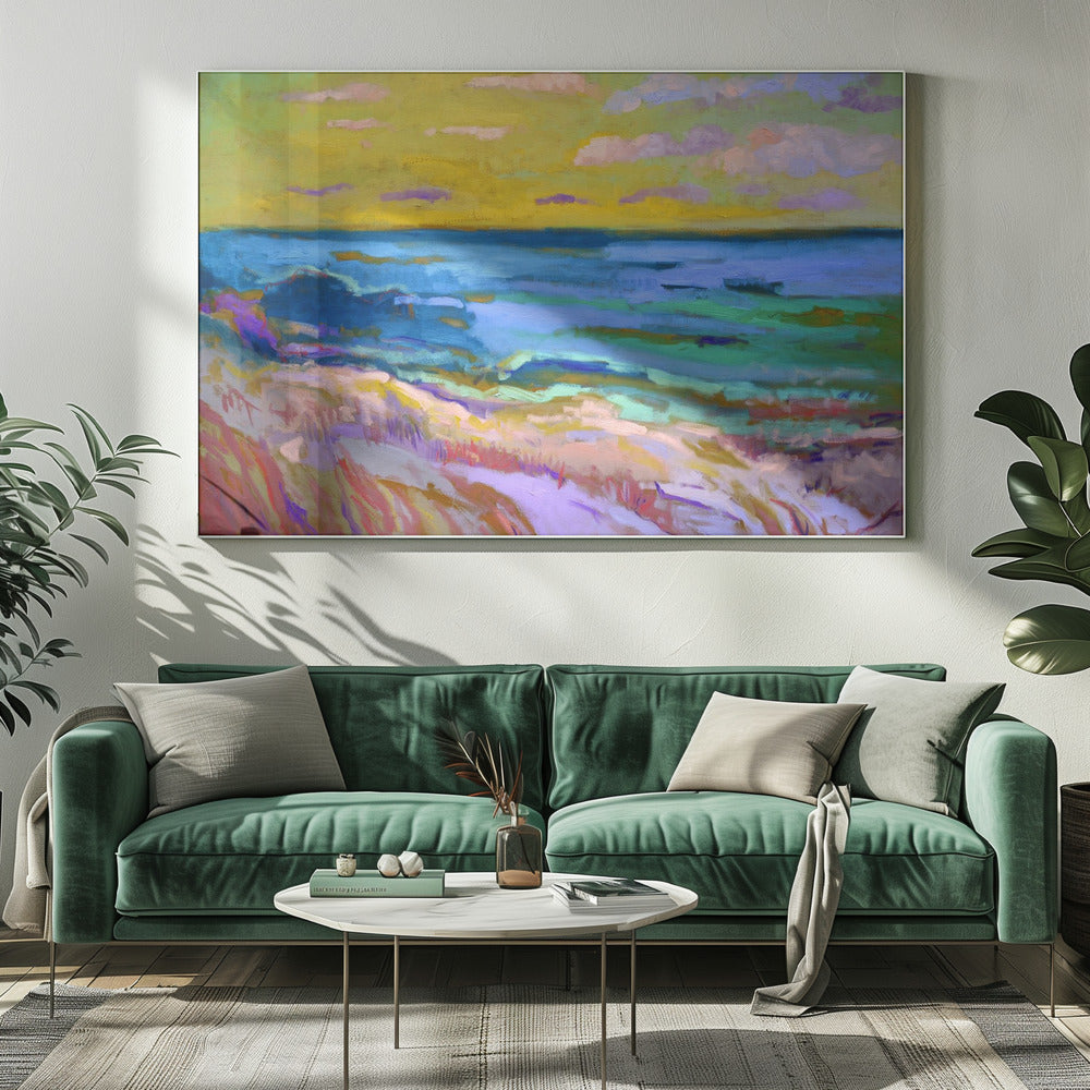 Coastal Landscape at Sunset | Canvas