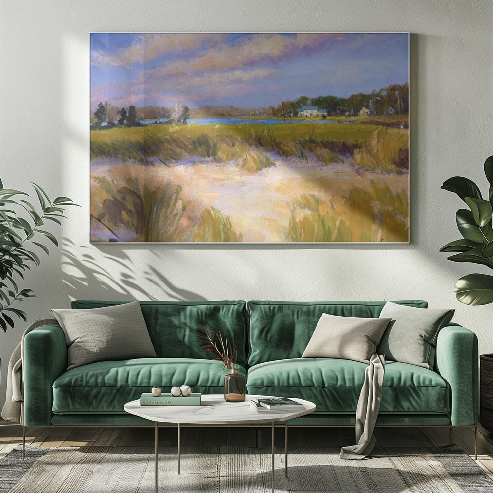 Serene Marshland View | Canvas