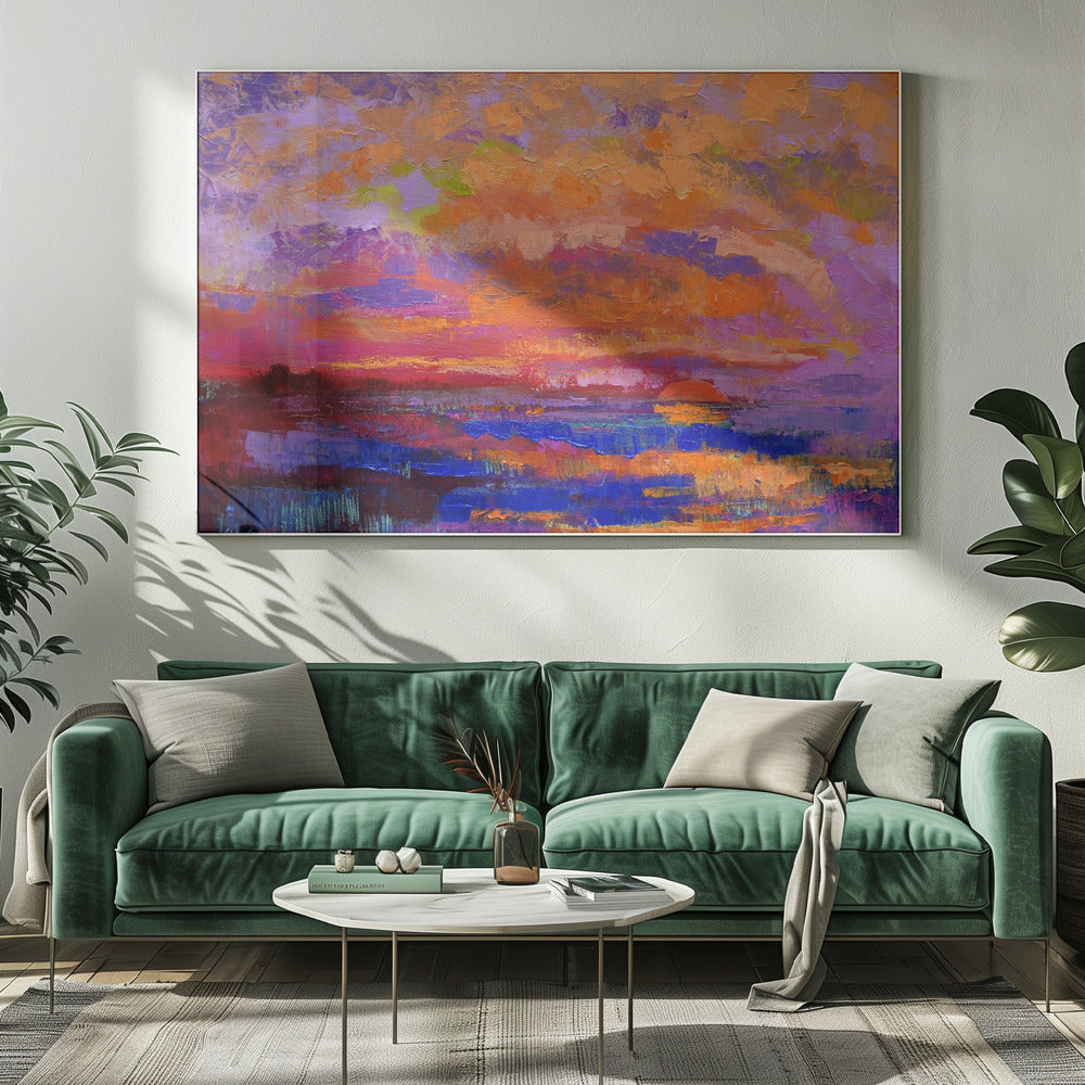 Vivid Sunset Hues | Canvas