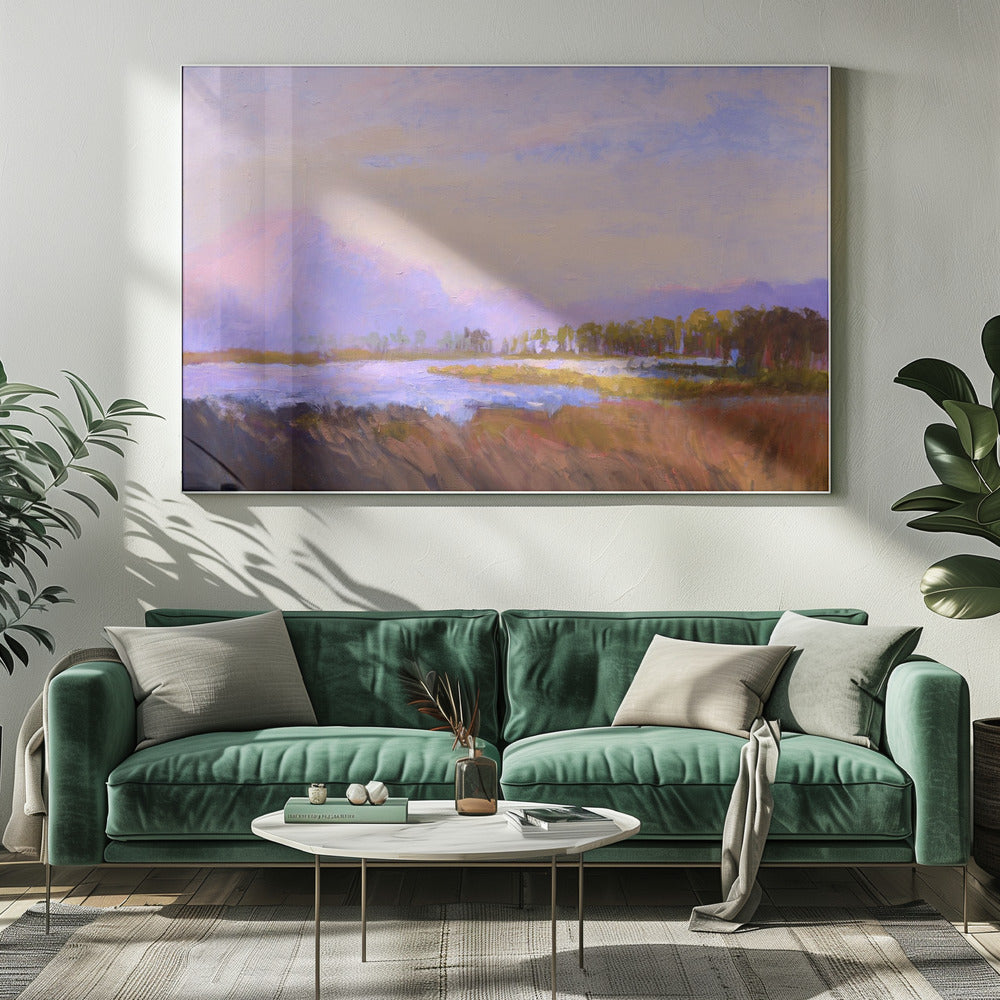Serene Pastel Landscape | Canvas
