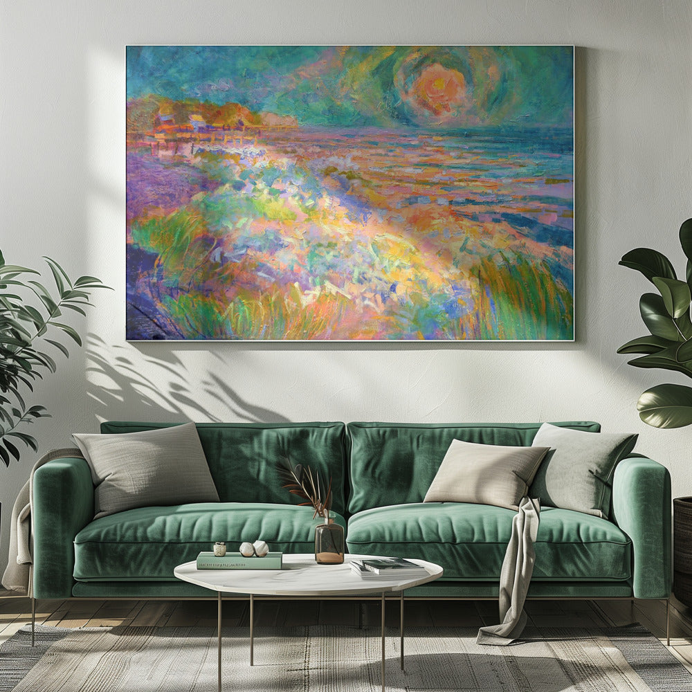 Vibrant Shoreline | Canvas