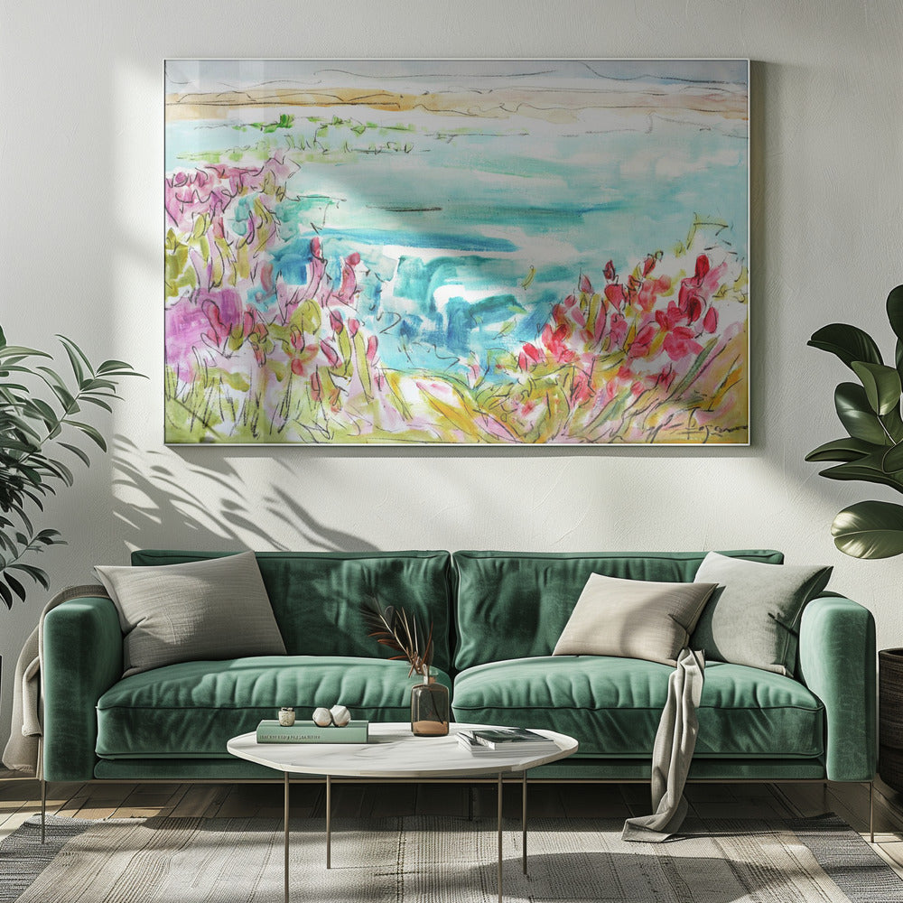 Vibrant Lakeside | Canvas
