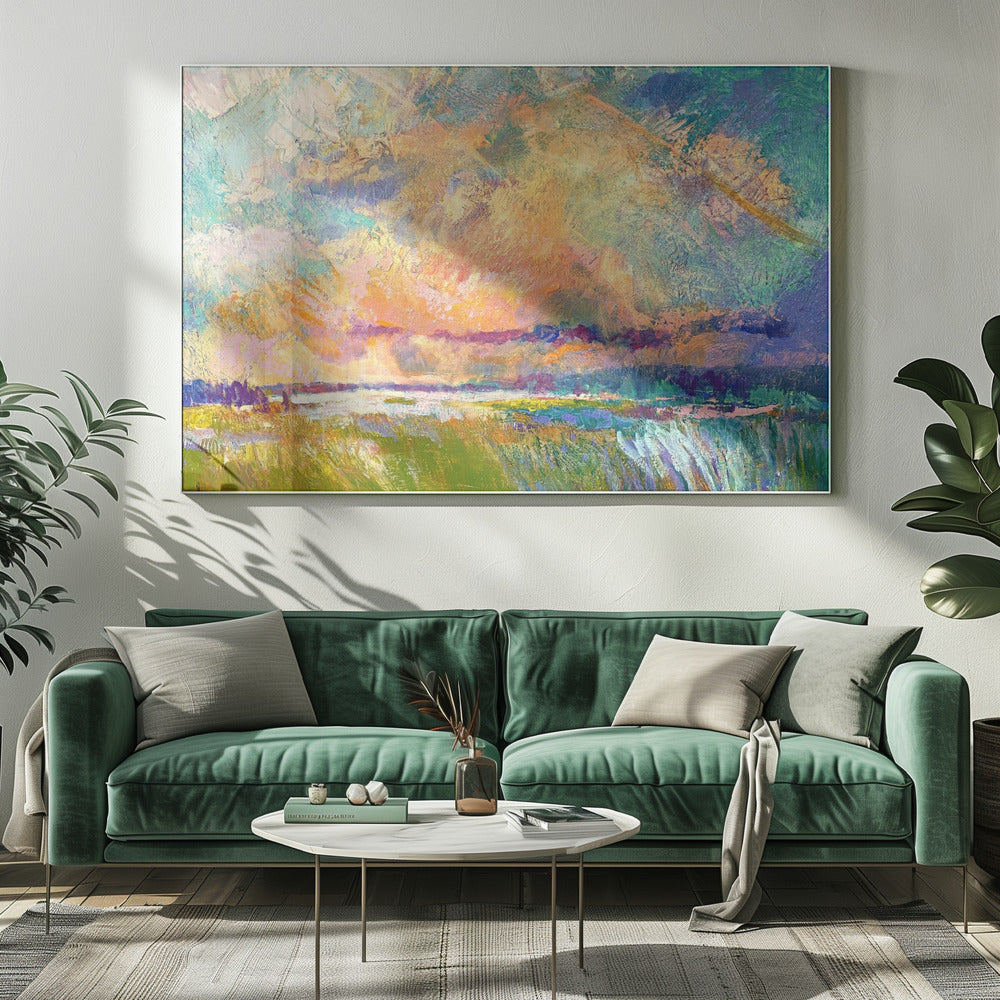 Glowing Skyline | Canvas