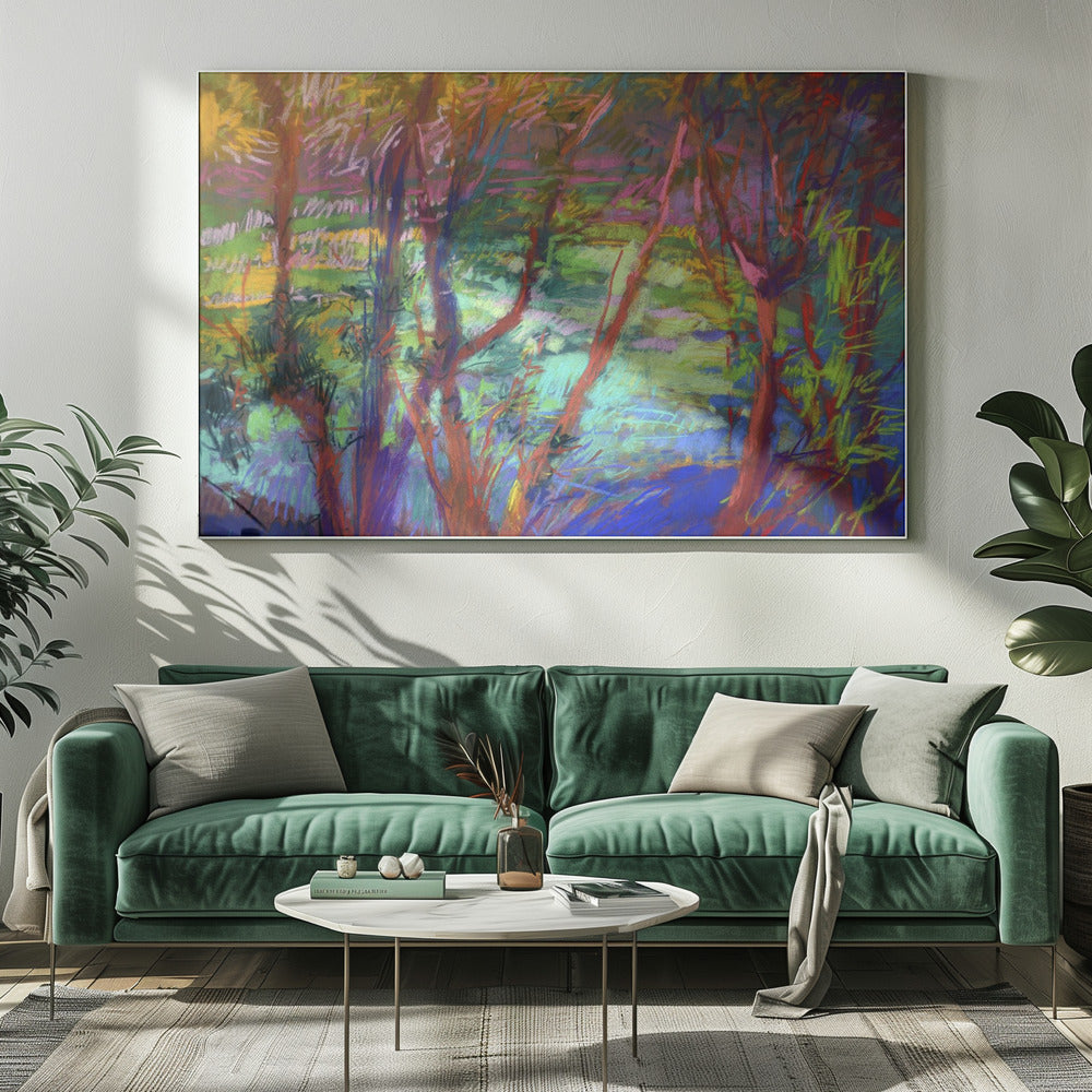 Vibrant Forest Flow | Canvas