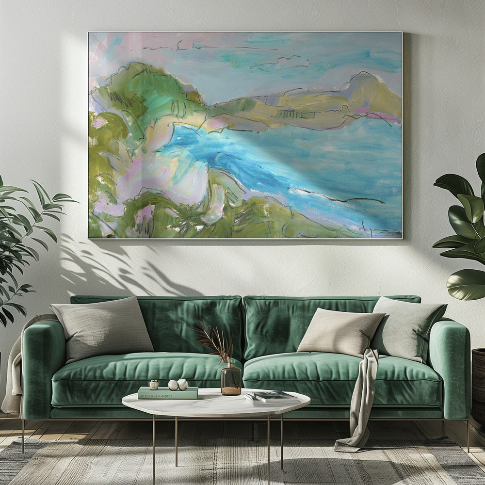 Serene Coastal Waves | Canvas