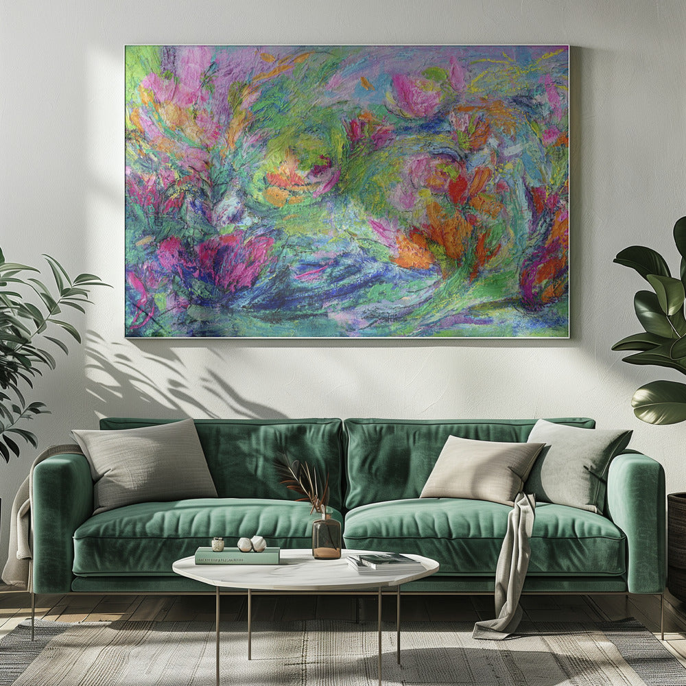 Vibrant Floral Landscape | Canvas