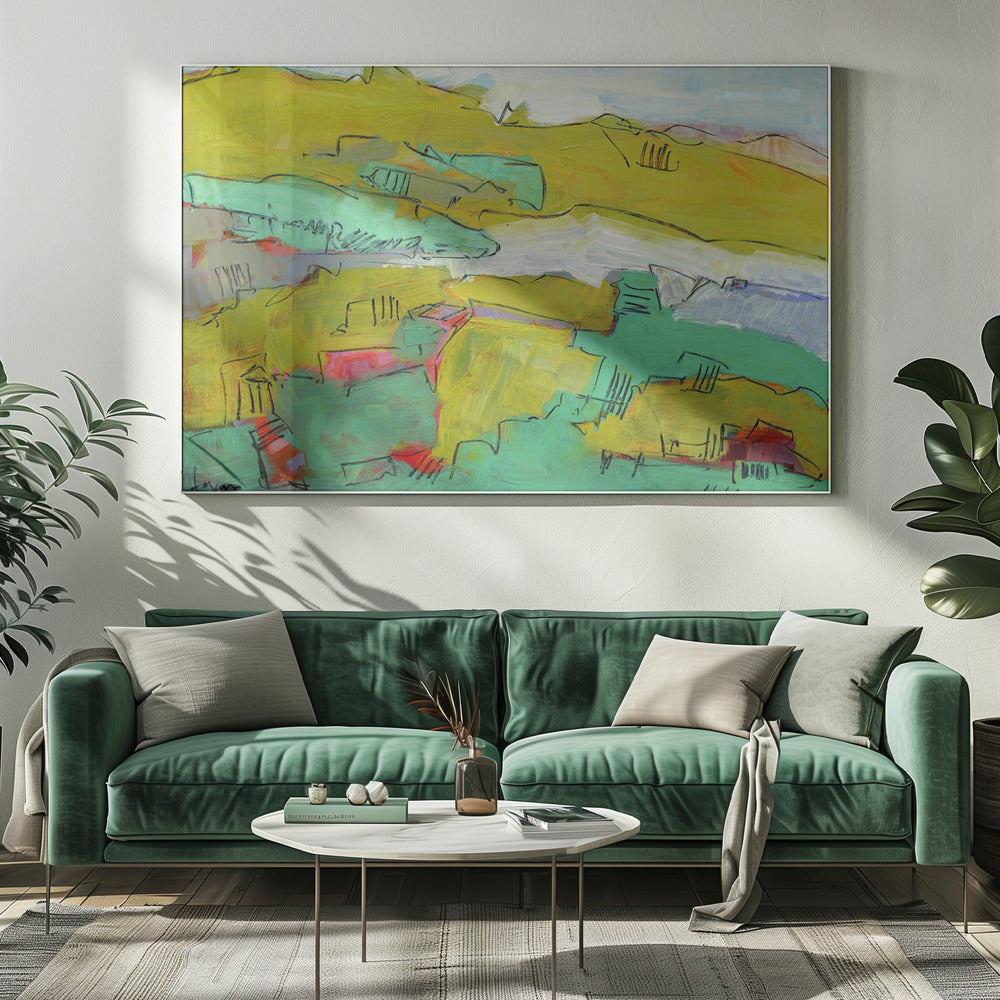 Vibrant Hillside | Canvas
