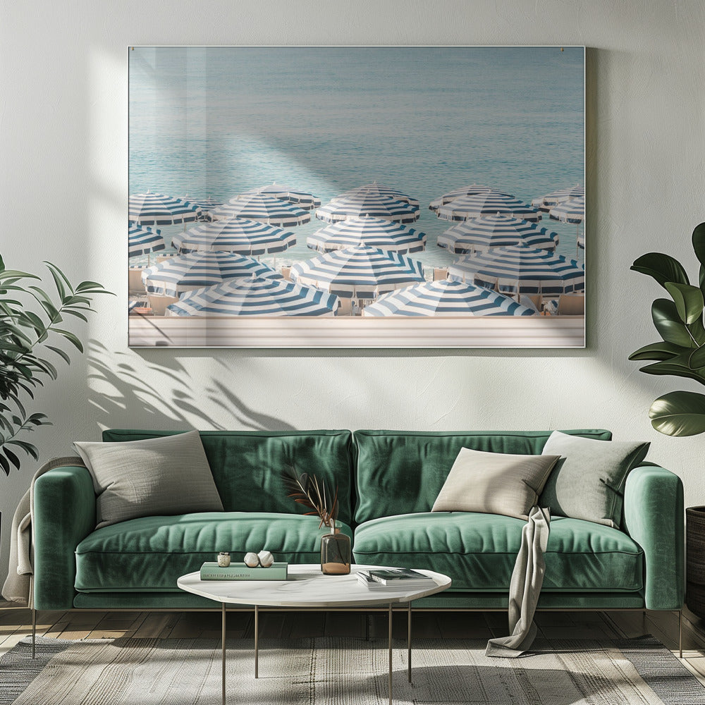 Striped Beach Umbrellas | Canvas