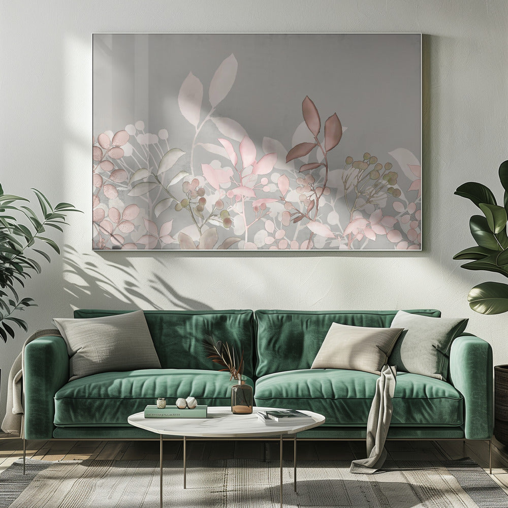 Watercolor Pastel Garden Pink | Canvas
