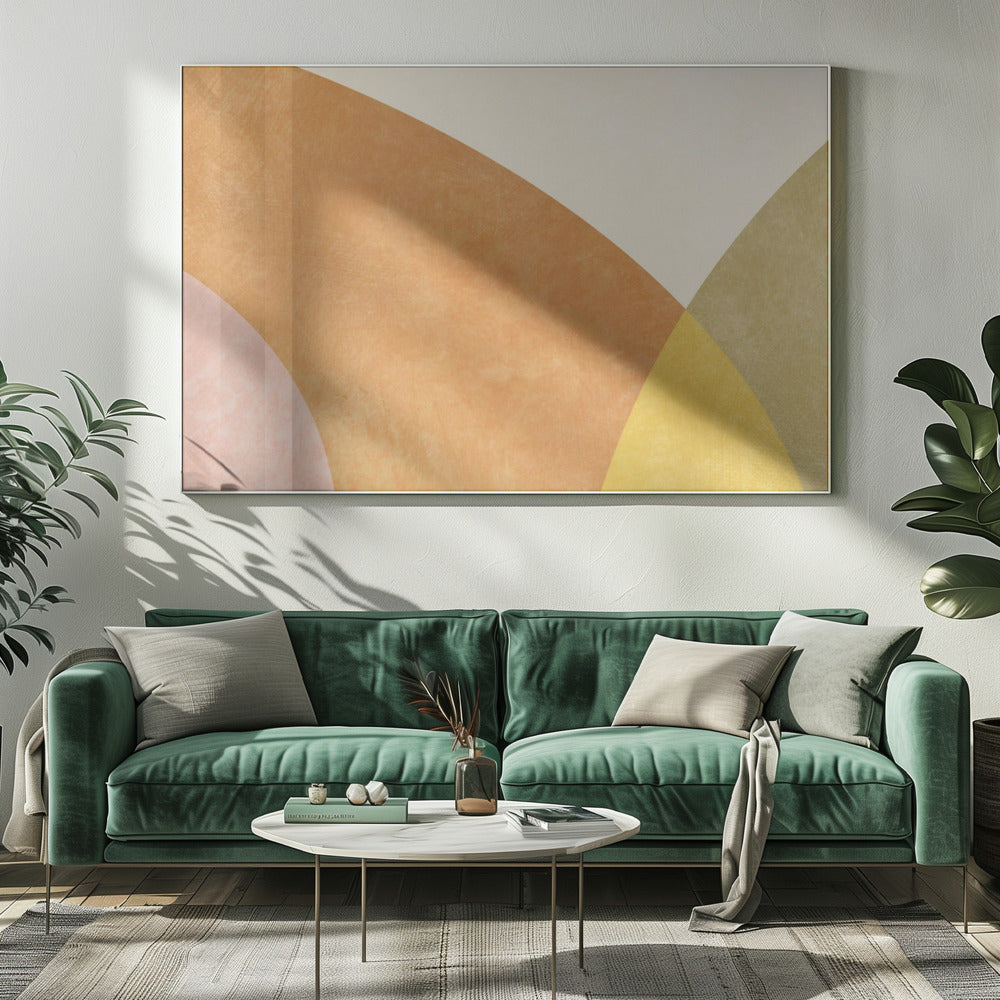 Aqua Shapes3 Kopie | Canvas