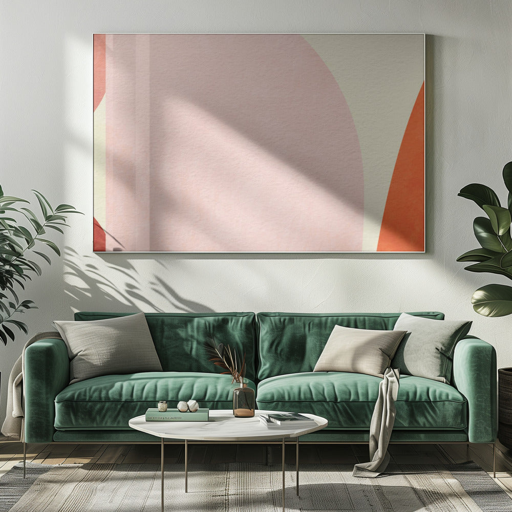 Warm Pastel Geometry | Canvas