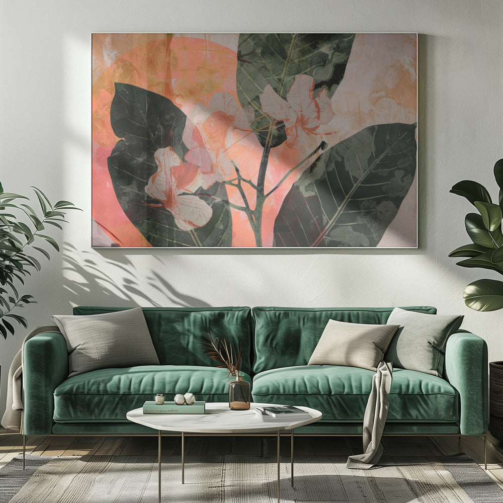 Golden Bloom Fusion | Canvas