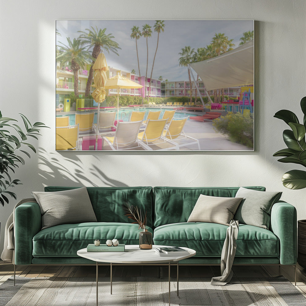 Poolside at the Saguaro Hotel - Palm Springs | Canvas