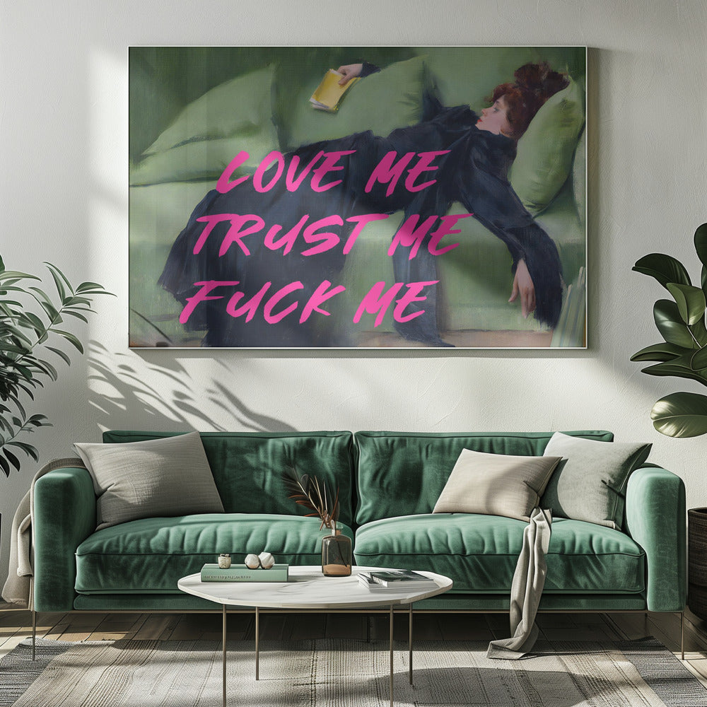 Love Me Trust Me Fuck Me / Pink Version | Canvas
