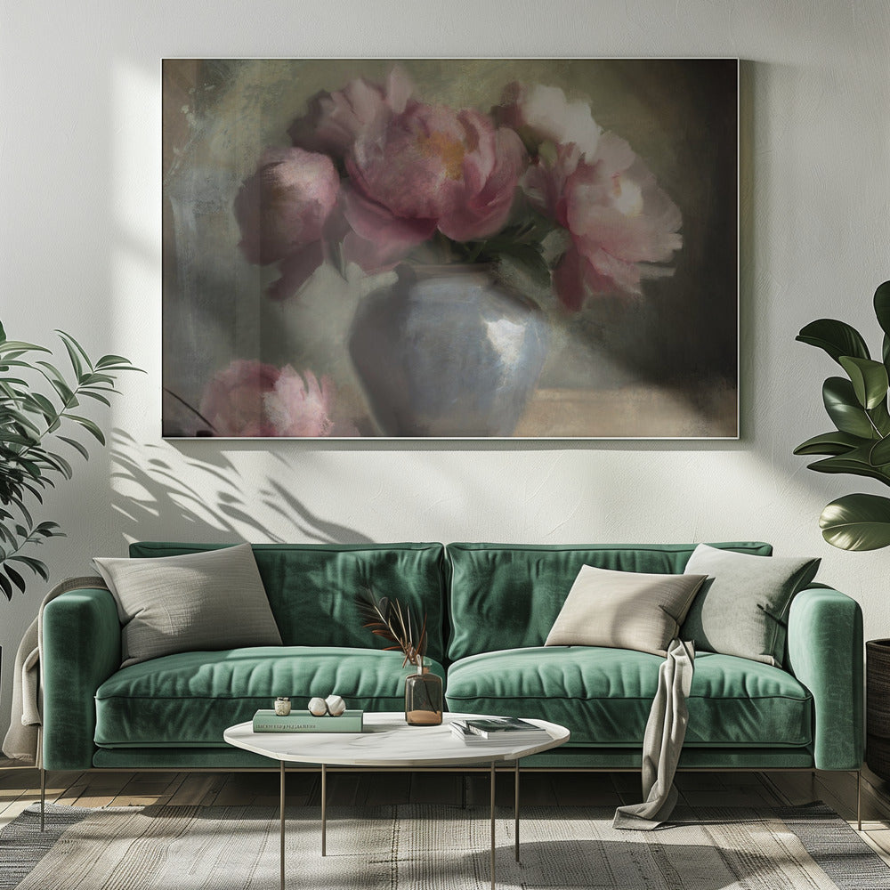Pivoines En Rose | Canvas