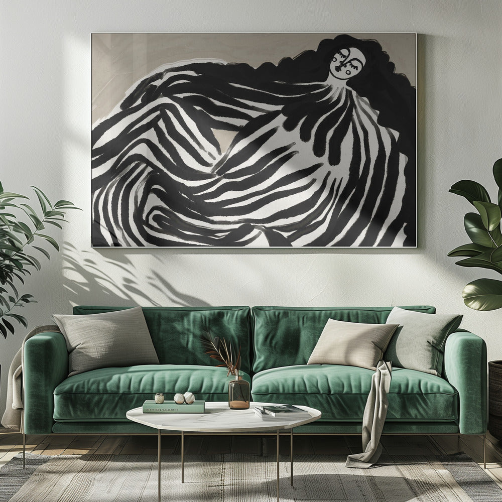 Monochrome Waves | Canvas