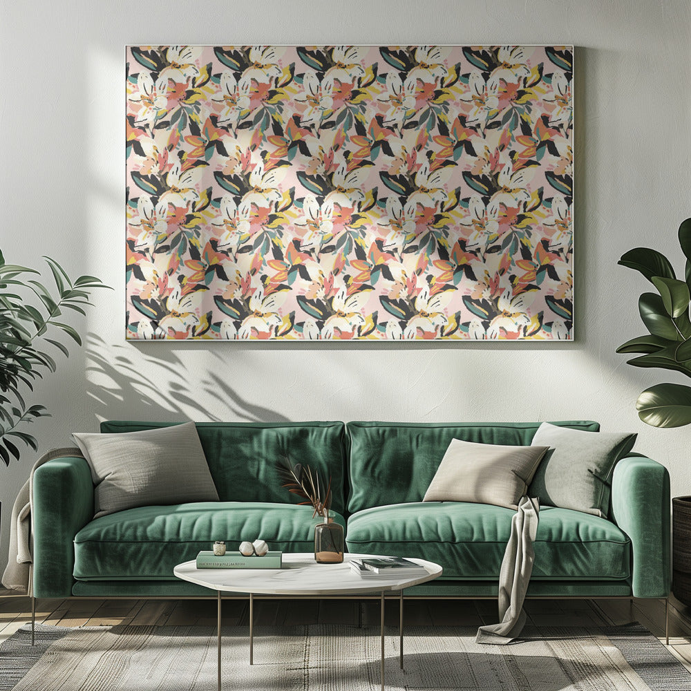 Floral Fusion Bliss | Canvas