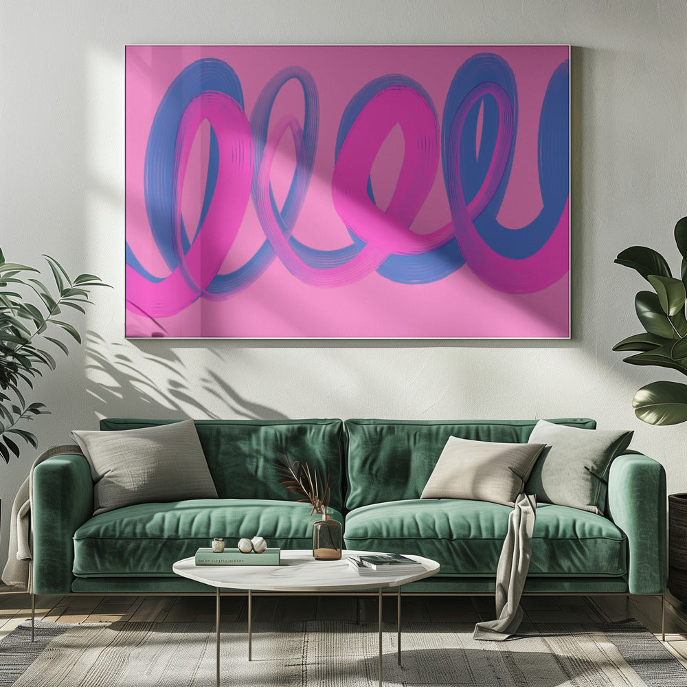 Neon Ribbon Dance | Canvas