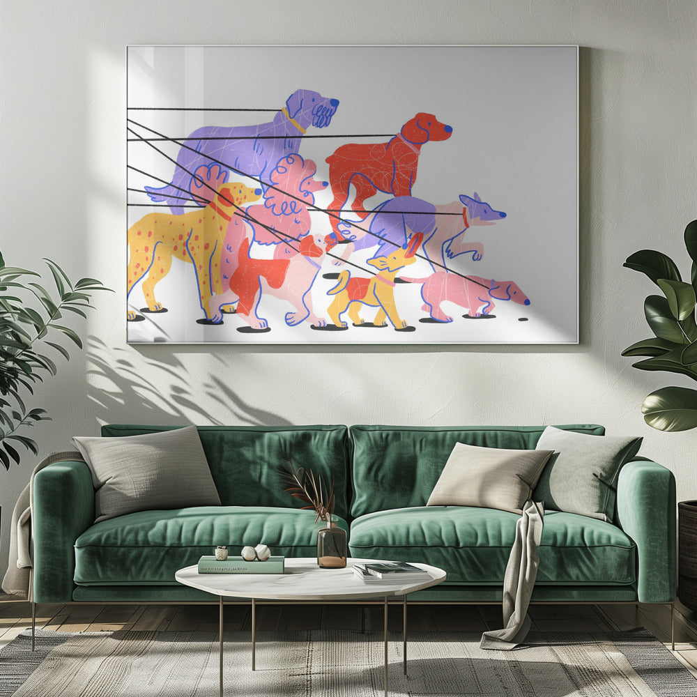 Dog Walking | Canvas