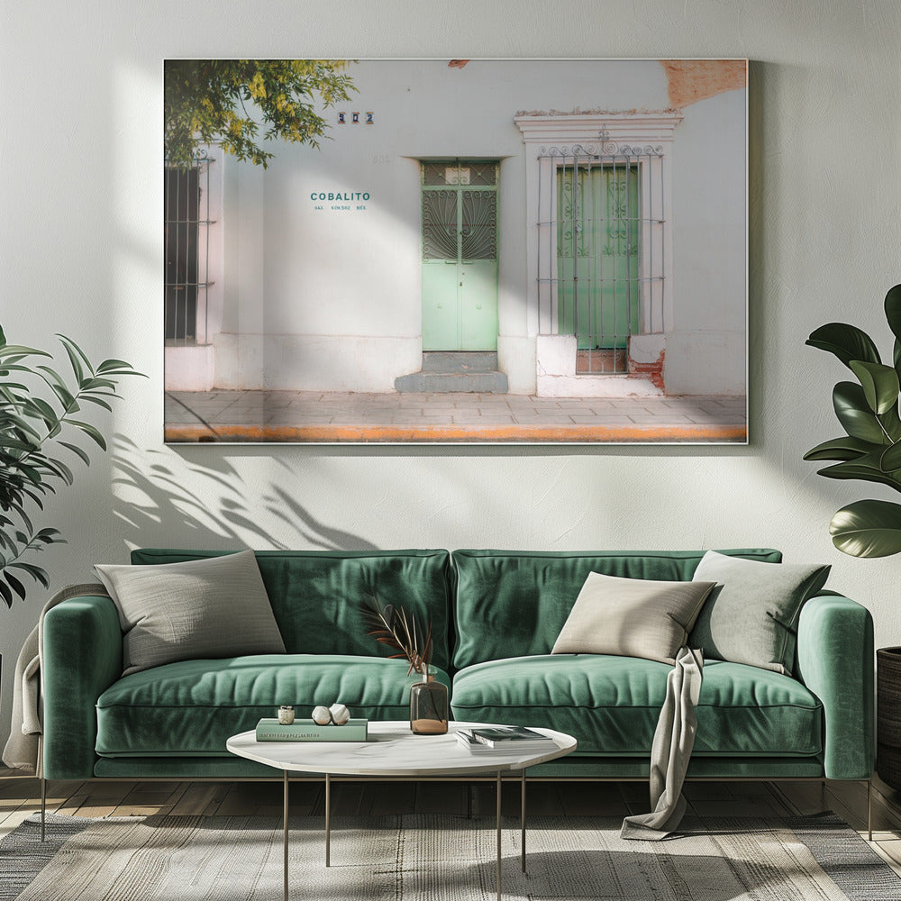 Oaxacan street | Colorful pastel Mexico photography | Canvas