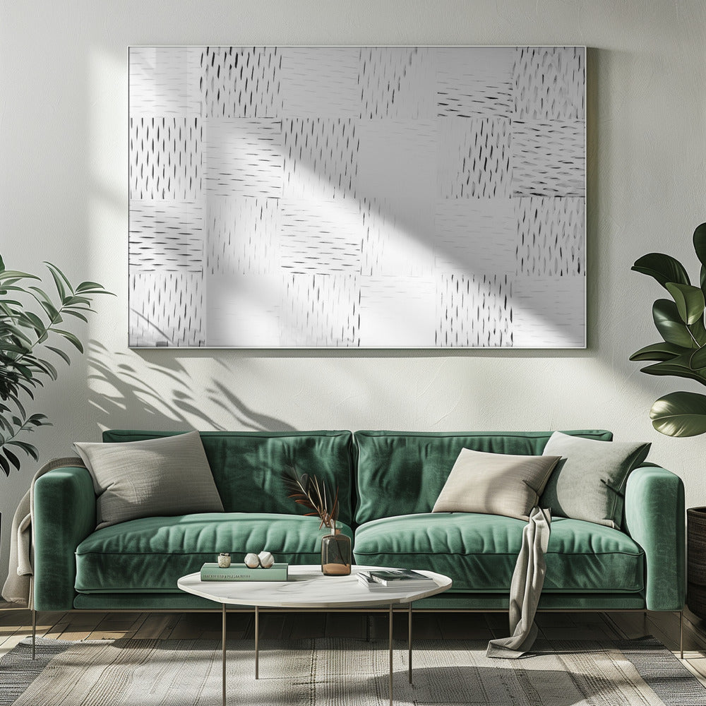 White Woven Blocks 4 | Canvas
