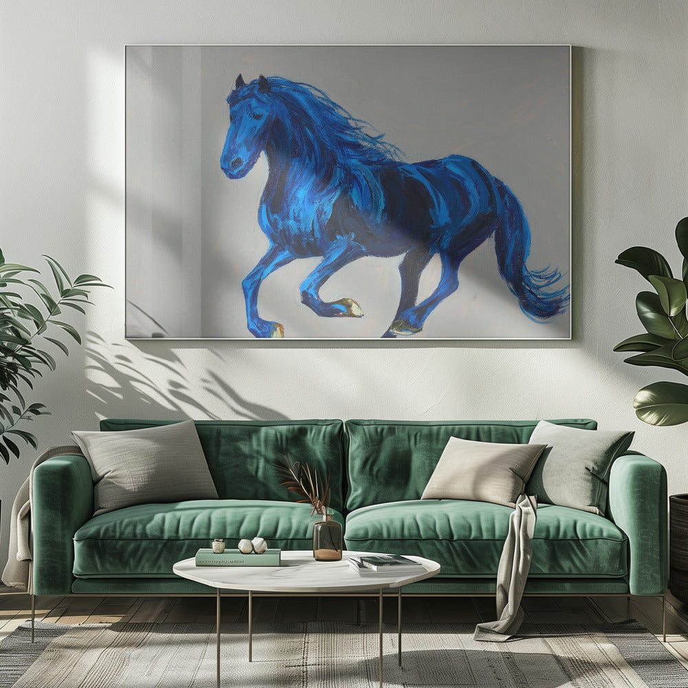 A Blue Horse | Canvas