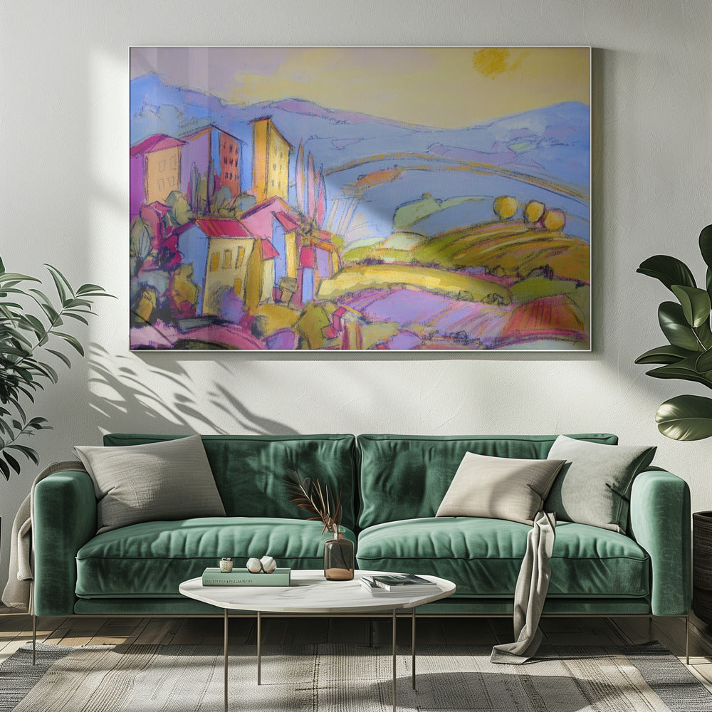 Sunlit Countryside | Canvas