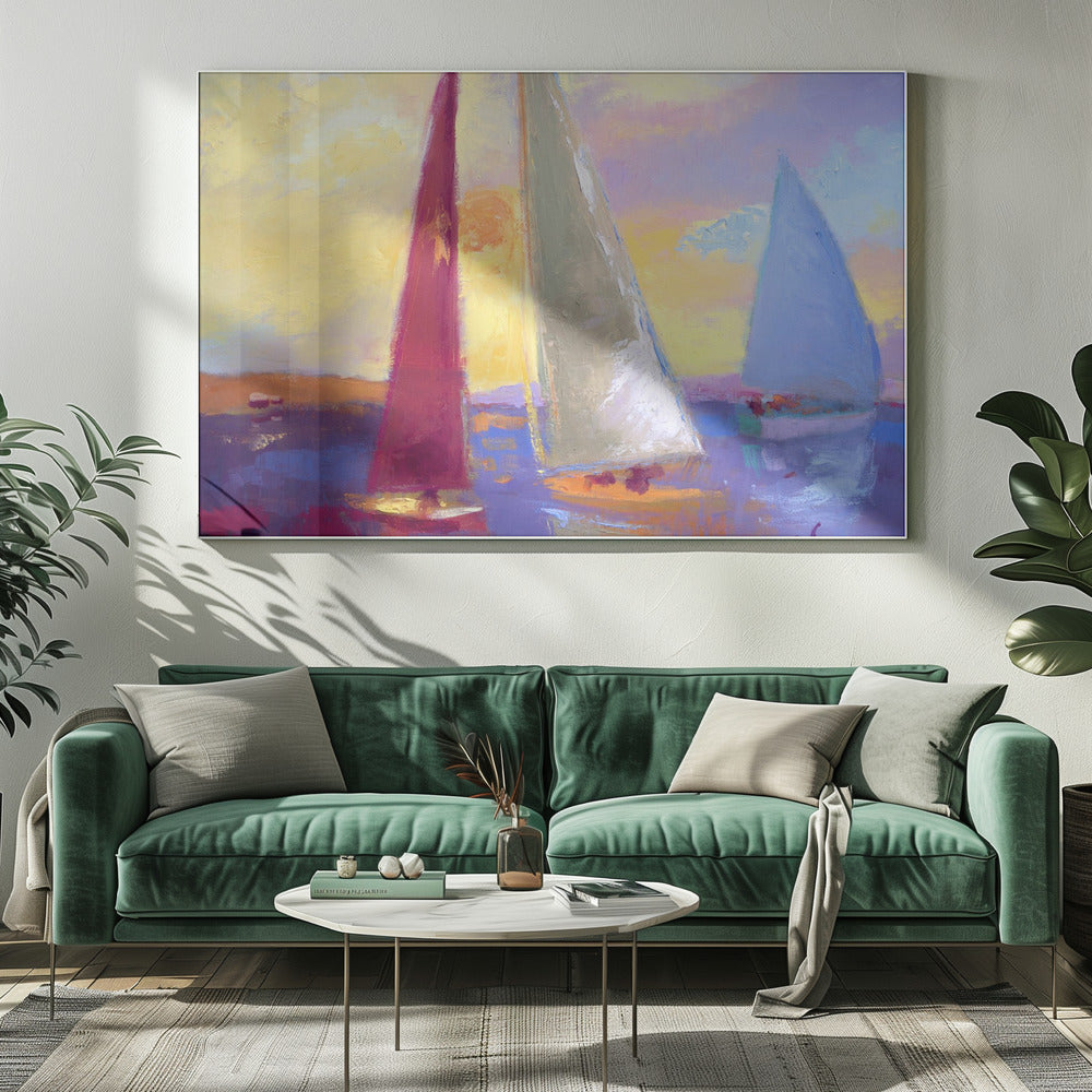 Sunset Sails | Canvas