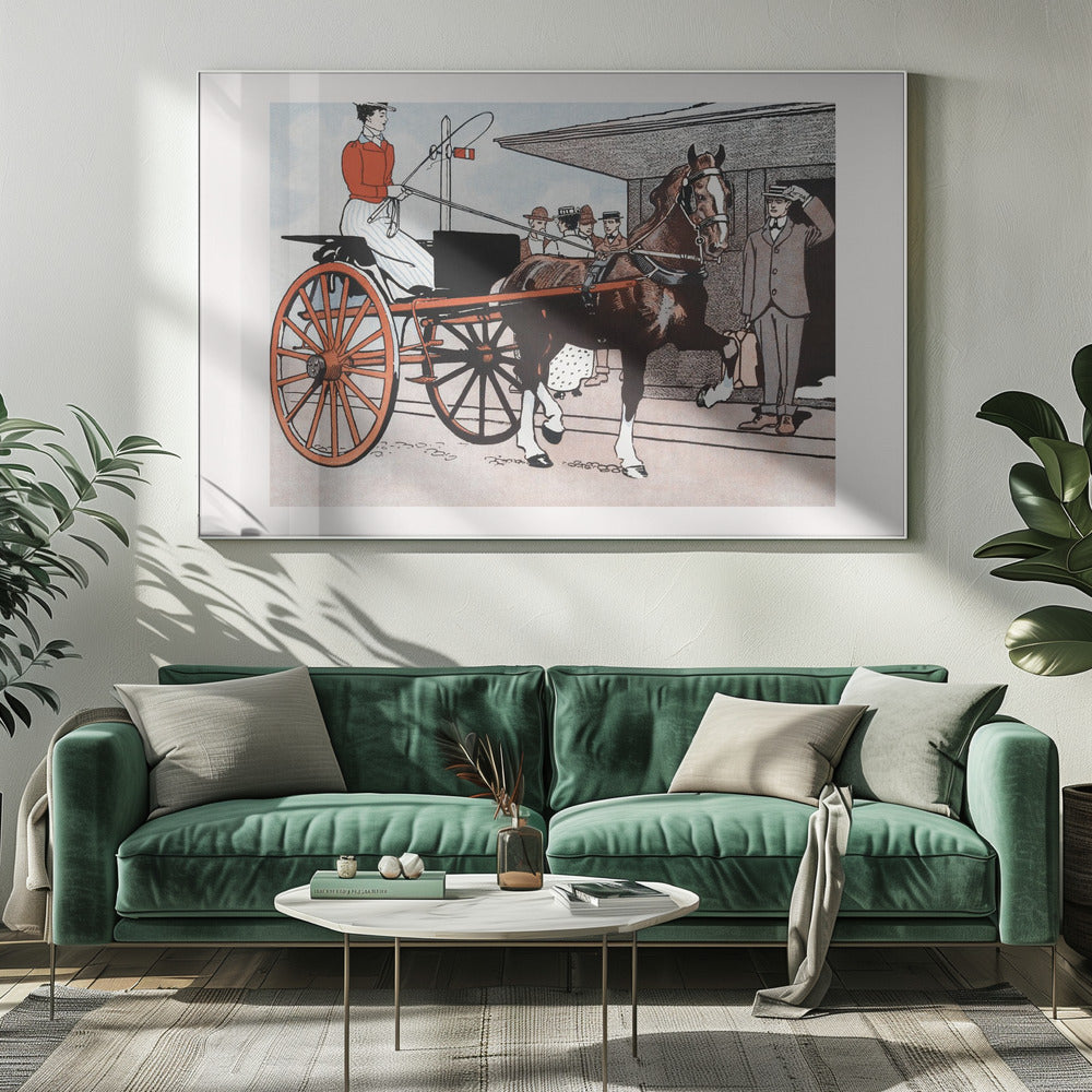 Woman In a Horse Carriage (ca. 1890–1907) | Canvas