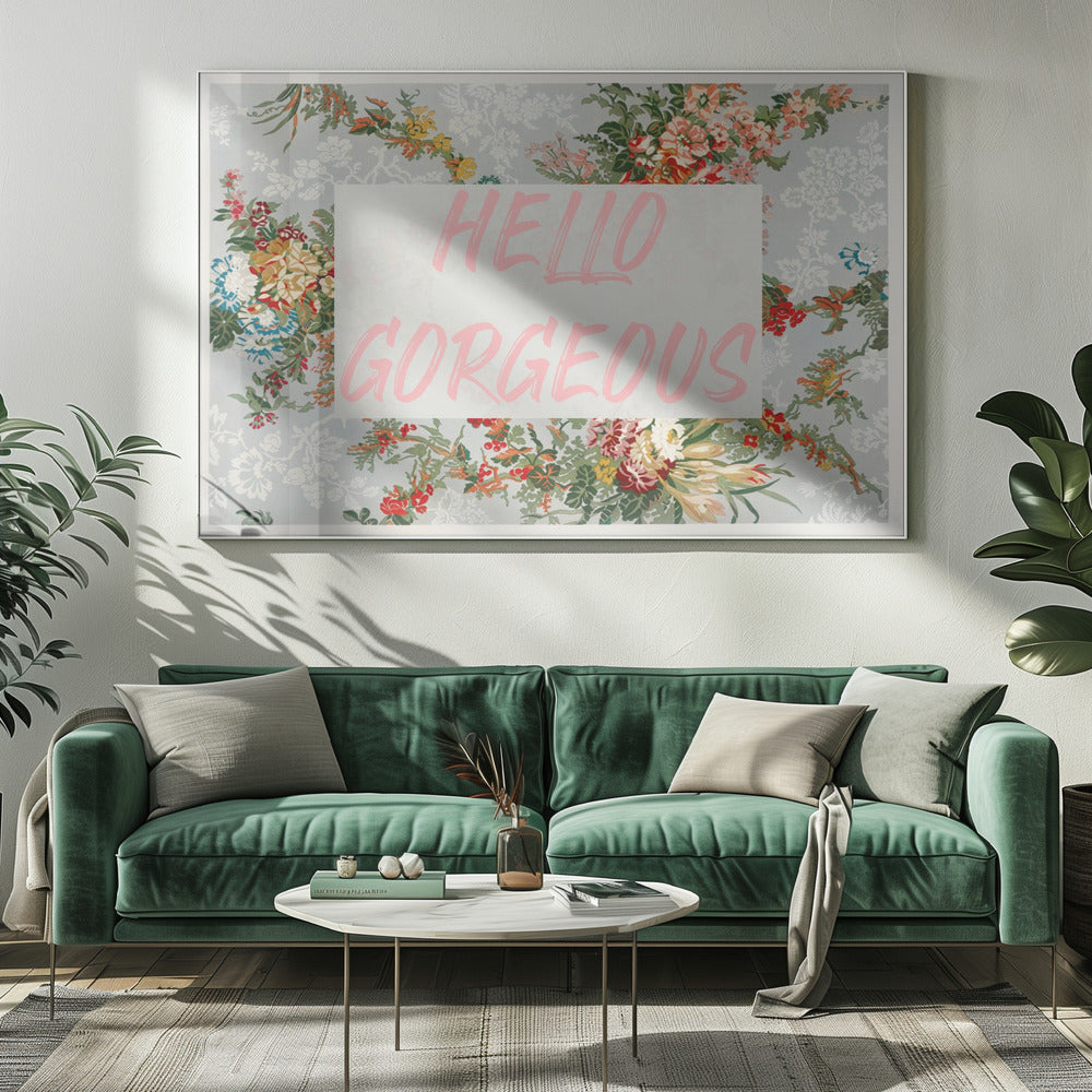 Hellogorgeousbluefloral Ratio2x3 | Canvas