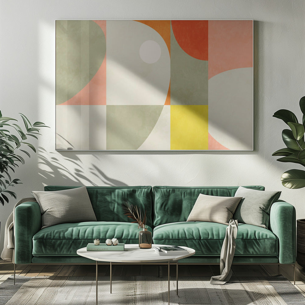 Summer Circles22 1 V | Canvas