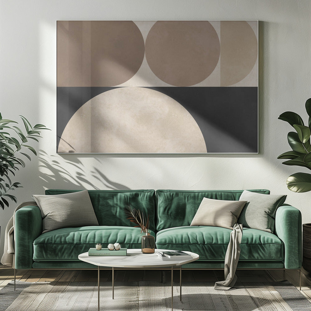 Brown geometry 5 | Canvas